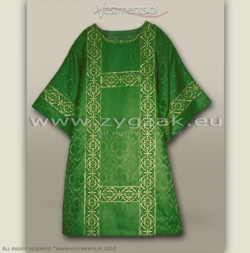 Semi-Gothic style Dalmatic green