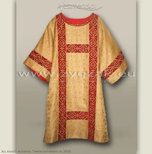 DS-BRO-GH DARK GOLD/RED SEMI-GOTHIC DALMATIC