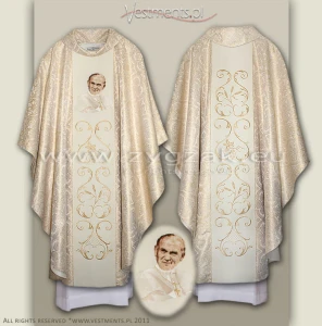 OG-HM-JPII-2 "POPE JOHN PAUL II" Gothic Chasuble