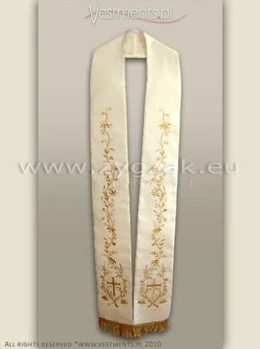 GOTHIC STYLE STOLE white