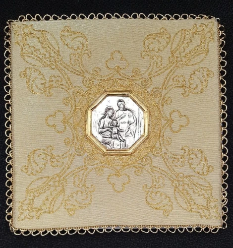 PM-14 GOLD CHALICE PALL "The Holy Family"
